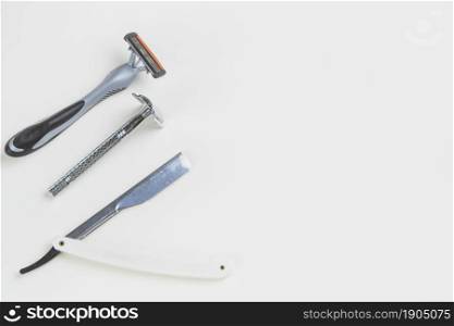 flat lay composition shaving objects. Beautiful photo. flat lay composition shaving objects