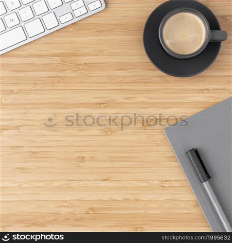 flat lay desk arrangement with copy space (1)