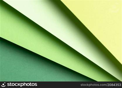 flat lay different shades green patterns