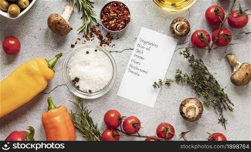 flat lay food ingredients with vegetables 2. Resolution and high quality beautiful photo. flat lay food ingredients with vegetables 2. High quality beautiful photo concept