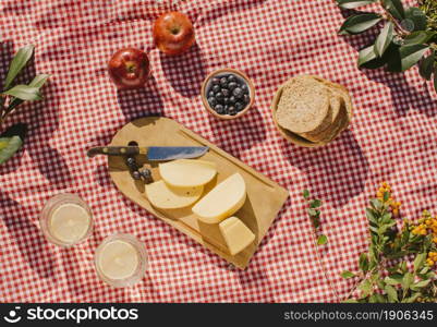 flat lay gourmet meal red cloth. High resolution photo. flat lay gourmet meal red cloth. High quality photo