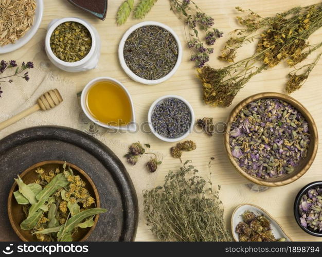 flat lay natural medicinal spices herbs. Resolution and high quality beautiful photo. flat lay natural medicinal spices herbs. High quality beautiful photo concept