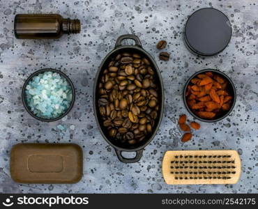 flat lay natural medicines