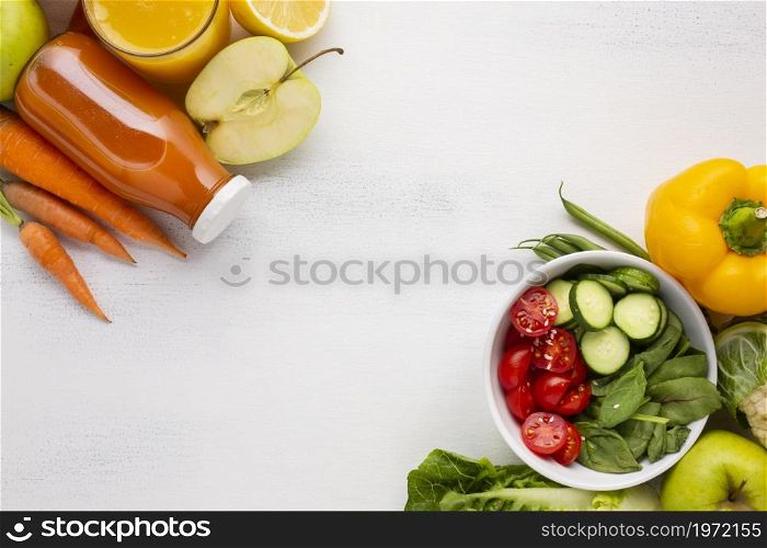 flat lay salad groceries. High resolution photo. flat lay salad groceries. High quality photo