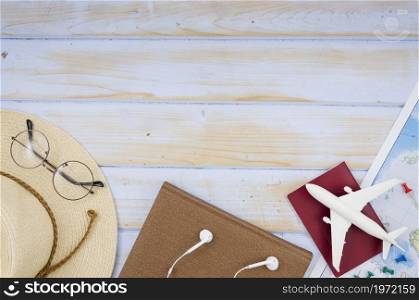 flat lay travel accessories with copy space. High resolution photo. flat lay travel accessories with copy space. High quality photo