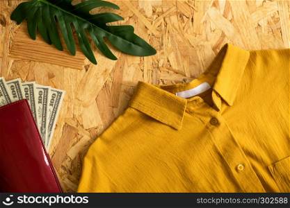 flat lay vacation, travel, tourism, shopping and objects , vintage concept