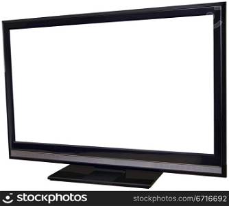 Flat Screen Display Isolated with Clipping Path Inside and Outside