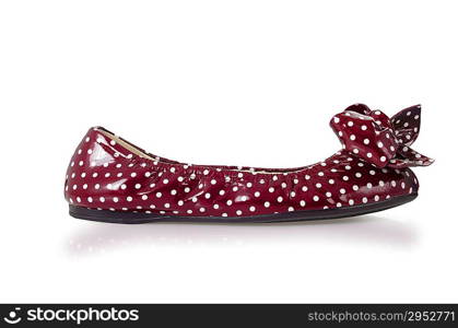 Flat shoes isolated on white