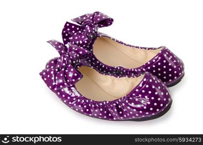 Flat shoes isolated on white