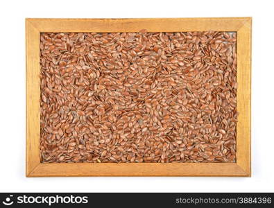 Flax seed in frame