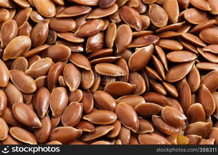 Flax seeds background texture