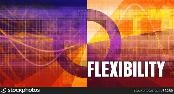 Flexibility Focus Concept on a Futuristic Abstract Background. Flexibility