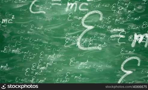 Flight Einstein formula on a green background