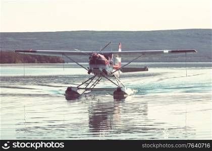 Float Plane in the lake, Alaska