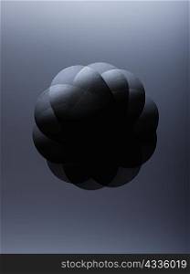 Floating black sphere