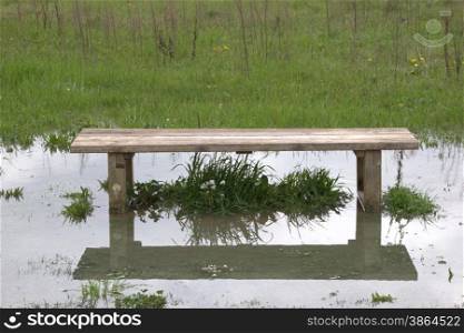 Flooded bench