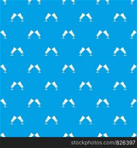 Floodlights pattern repeat seamless in blue color for any design. Vector geometric illustration. Floodlights pattern seamless blue