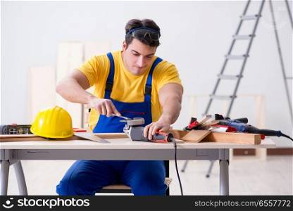 Floor repairman disappointed with his work