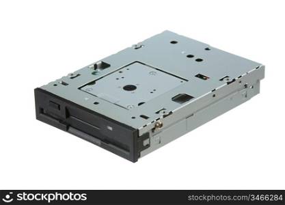 floppy disk drive isolated on white background