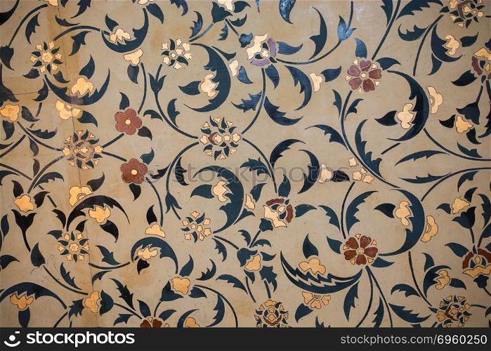 Floral art pattern example of the Ottoman time. Floral art pattern example of the Ottoman Islamic art