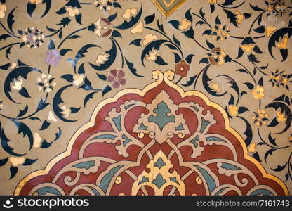 Floral art pattern example of the Ottoman time