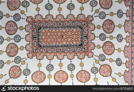Floral art pattern example of the Ottoman time in view
