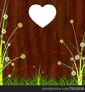 Floral Background Indicating Blank Space And Romance