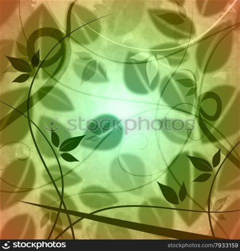Floral Background Representing Blank Space And Backgrounds