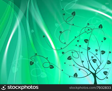 Floral Background Representing Bloom Template And Backgrounds