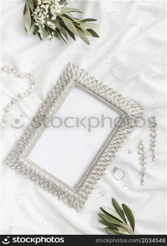 floral ornaments beside frame