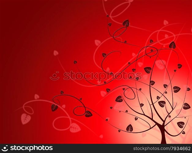Floral Red Showing Petals Blooming And Florals