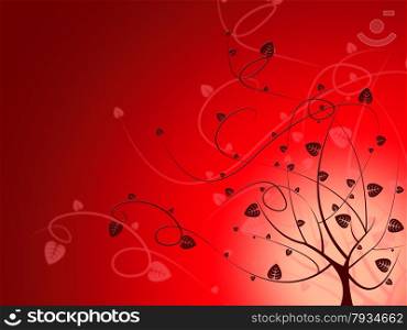 Floral Red Showing Petals Blooming And Florals