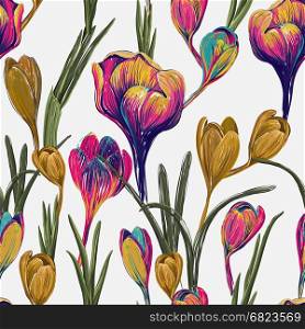 Floral seamless pattern. Decorative flowers. Spring, summer pattern. Floral seamless pattern. Decorative flowers. Spring, summer pattern for web, textile