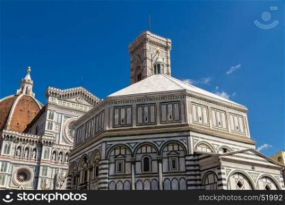 Florence Baptistery or Baptistery of Saint John in Florence, Italy.