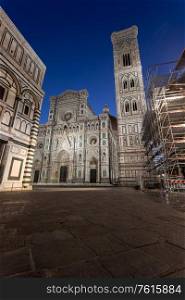 Florence Cathedral Santa Maria del Fiore sunrise view, Tuscany - Italy