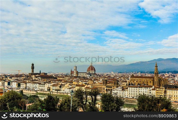 Florence city view from Michelangelo park.