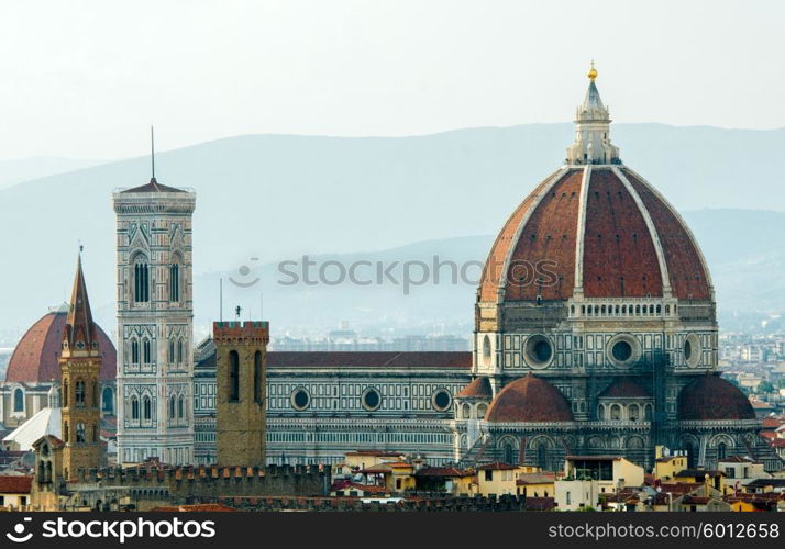 Florence cityscape with Duomo as main subject