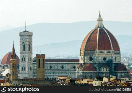 Florence cityscape with Duomo as main subject