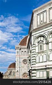 Florence, Italy. The romantic and colorful cathedral - also named Duomo di Firenze - built by Medici family in the Renaissance era.