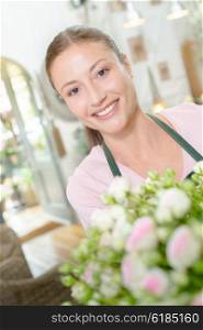 Florist at her work