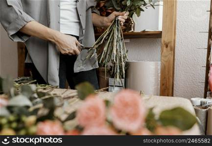 florist making beautiful floral arrangement 6