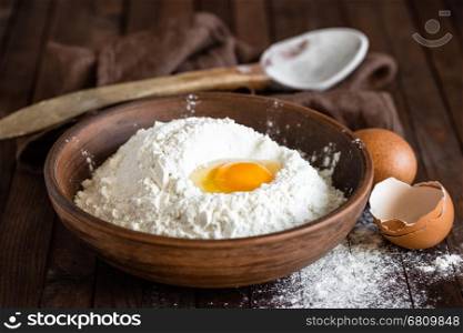 flour and egg