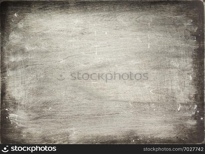 flour powder on wooden table background