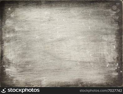 flour powder on wooden table background