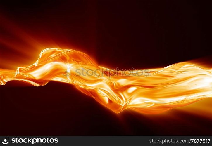 Flow of flame