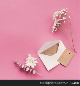 flower branches with envelope table