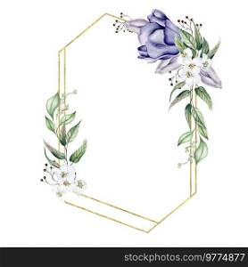 Flower cherry  blossom and  purple tulips, eucalyptus leaves. Floral wedding wreath. Watercolor illustration. Flower cherry  blossom and  purple tulips, eucalyptus leaves. Floral wedding wreath.