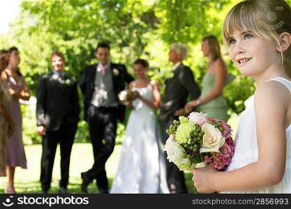 Flower Girl and Wedding Party