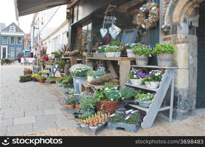 Flower shop in Gorinchem. Netherlands