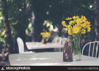 Flower vase on the table